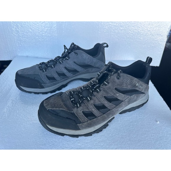 Columbia Crestwood Hiking Shoes Trail Sneakers Mens‎ Size 12 Shark/Columbia Grey - Picture 1 of 5